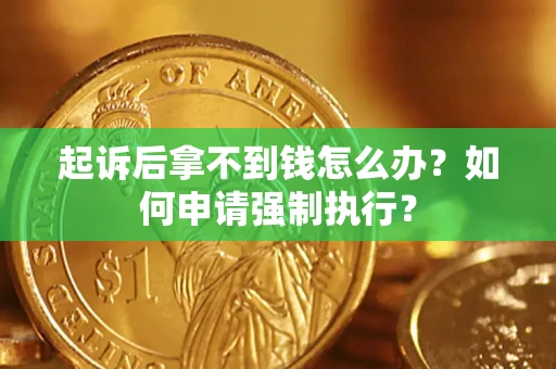 济南起诉后拿不到钱怎么办？如何申请强制执行？