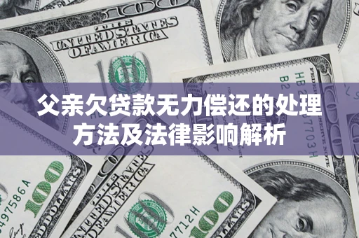 济南父亲欠贷款无力偿还的处理方法及法律影响解析
